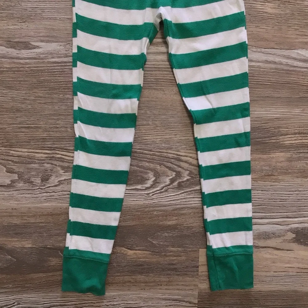 Target Green and White Pajama Bottoms Size 6